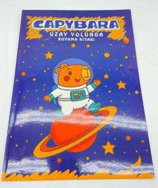 Capybara Uzay Yolunda A4 Boyama Kitabı 16 Sayfa - 1
