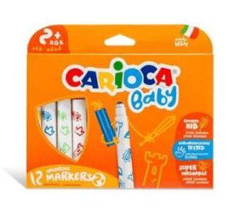 Carioca Çocuk Yıkanabilir Keçeli Boya Kalemi 12 Renk - 1