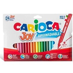 Carioca Joy Süper Yıkanabilir Keçeli Boya Kalemi 24`lü - Carioca