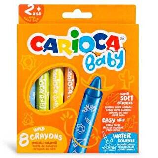 Carioca Jumbo Bebek Yumuşak Pastel Boya 8`li - 1