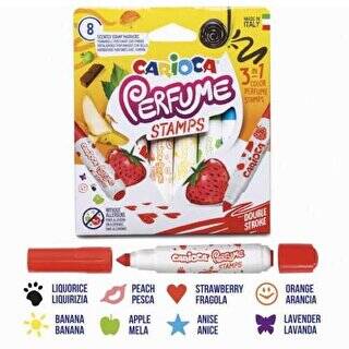 Carioca Kokulu Damgalı Jumbo Keçeli Kalemi 8 Renk - 1