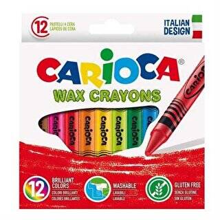 Carioca Wax Yıkanabilir Pastel Boya Kalemi 12`li - 1