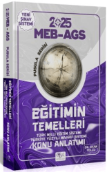 CBA Akademi 2025 MEB-AGS Eğitimin Temelleri Konu Anlatımı Pusula Serisi - 1