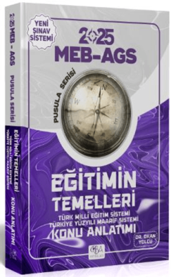CBA Akademi 2025 MEB-AGS Eğitimin Temelleri Konu Anlatımı Pusula Serisi - 1