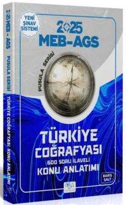 CBA Akademi 2025 MEB-AGS Türkiye Coğrafyası Konu Anlatımı Pusula Serisi - 1
