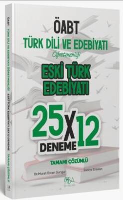 CBA Akademi ÖABT Eski Türk Edebiyatı 25x12 Deneme Çözümlü - 1