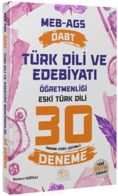 CBA Akademi ÖABT MEB-AGS Türk Dili ve Edebiyatı Öğretmenliği Eski Türk Dili 30 Deneme Çözümlü - 1