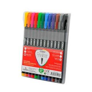 Ceo Fineliner Kalem 12Li Pvc - 1