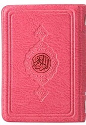 Cep Boy Kur`an-ı Kerim Pembe, Kılıflı, Mühürlü - Hayrat Neşriyat