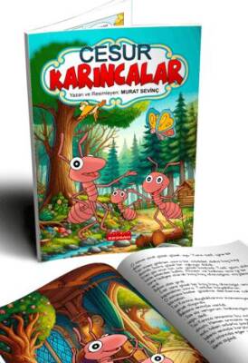 Cesur Karıncalar Renkli Resimli 1. ve 2. Sınıflara - 6+Yaş - 1