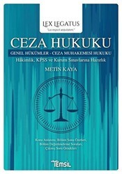 Ceza Hukuku Genel Hükümler - Ceza Muhakemesi Hukuku - Temsil Kitap