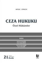 Ceza Hukuku Özel Hükümler - Adalet Yayınevi