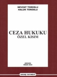 Ceza Hukuku Özel Kısım - Savaş Yayınevi