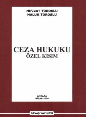 Ceza Hukuku Özel Kısım - 1