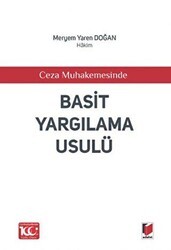 Ceza Muhakemesinde - Basit Yargılama Usulü - Adalet Yayınevi