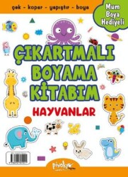 Çıkartmalı Boyama Kitabım Hayvanlar - Pinokyo Yayınları