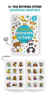 Çıkartmalı Boyama Kitabı - 4 Yaş + - 1