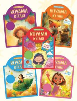 Çıkartmalı Boyama Kitabı 5`li Set - 1
