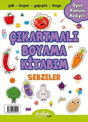 Çıkartmalı Boyama Kitabım Sebzeler - 1