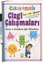 Çıkartmalı Çizgi Çalışmaları Renk ve Şekillerle İlgili Aktiviteler - Ema Çocuk