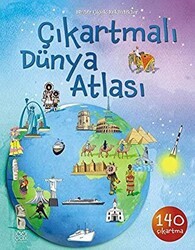 Çıkartmalı Dünya Atlası - Ülkelerin Özellikleri - 1001 Çiçek Kitaplar