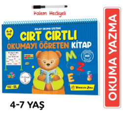 Cırt Cırtlı Kitap Okuma-Yazmayı Öğreniyorum 4-7 Yaş - Yükselen Zeka Yayınları