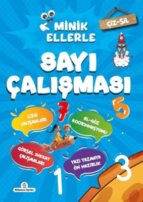 Çiz - Sil Minik Ellerle Sayı Çalışması Kalem Hediyeli - 1