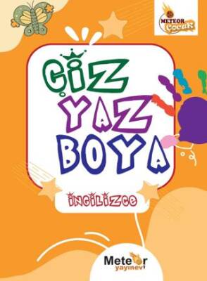 Çiz Yaz Boya İngilizce Boyama Kitabı - 1