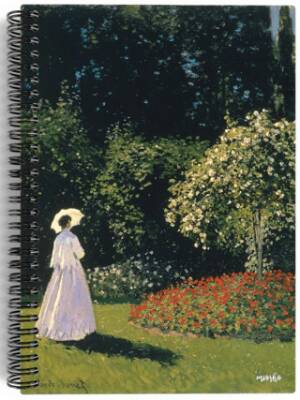 Claude Monet - Woman in the Garden, 1867 - Spiralli Defter 10 - Çizgisiz - 100 Sayfa - 1