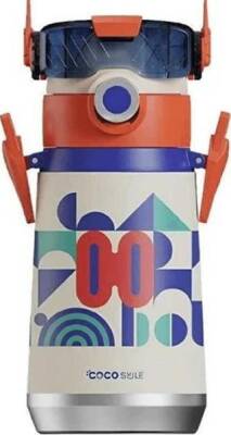 Cocosmıle CS-0001 Robot Görünümlü Çelik Termos 500Ml - Beyaz - 1
