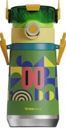 Cocosmıle CS-0001 Robot Görünümlü Çelik Termos 500Ml - Yeşil - Vagonlife