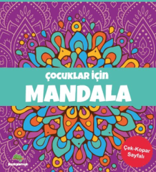 Çocuklar İçin Mandala-Mor - 1