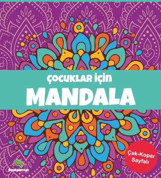 Çocuklar İçin Mandala-Mor - 1