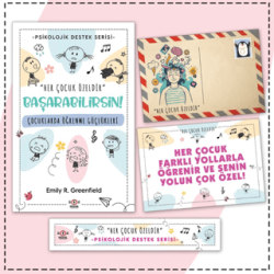 Çocuklar İçin Psikolojik Destek Serisi - Çocuklarda Öğrenme Güçlükleri -Kartpostal ve Ayraç - 1
