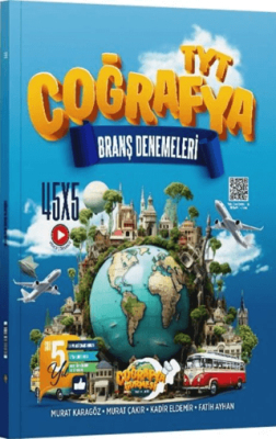 Coğrafya Gurmesi Yayınları TYT Coğrafya 45 x 5 Branş Denemeleri - 1