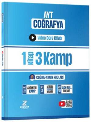 Coğrafyanın Kodları AYT Coğrafya 1 Kitap 3 Kamp Video Ders Kitabı - 1