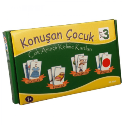 Çok Amaçlı Kelime Kartları Set 3 - Konuşan Çocuk