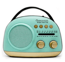 Crownwell Taşınabilir Bluetooth Retro Radyo Arizona Serisi - Blue - Crownwell