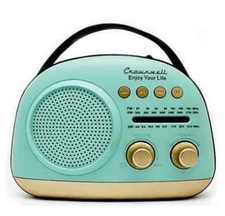Crownwell Taşınabilir Bluetooth Retro Radyo Arizona Serisi - Blue - 1