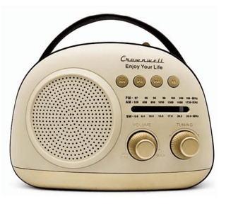 Crownwell Taşınabilir Bluetooth Retro Radyo Arizona Serisi - Grey - 1