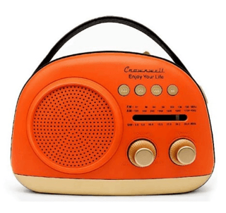 Crownwell Taşınabilir Bluetooth Retro Radyo Arizona Serisi - Orange - 1