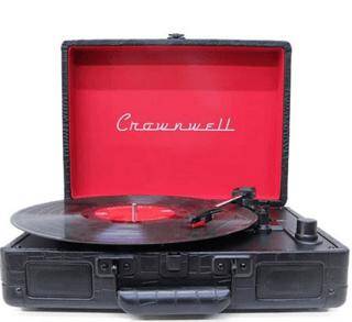 Crownwell Turntable Suitcase CR Series Çantalı Pikap - CW002-BL - 1