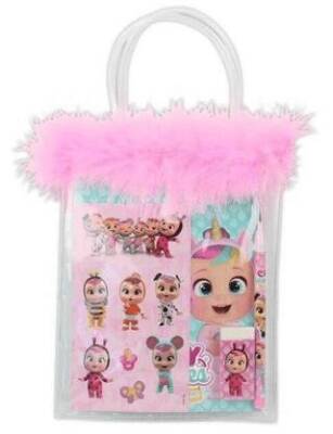 Cry Baby Cry-7746 Kırtasiye Seti-Tüylü Pvc Çantalı 24-144 - 1