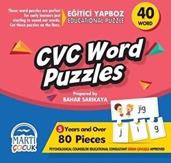 CVC Word Puzzles - Eğitici Yapboz - Martı Çocuk Yayınları