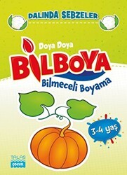 Dalında Sebzeler - Doya Doya Bilboya Bimeceli Boyama 3-4 Yaş - Talas Yayınları