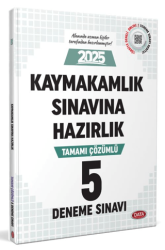 Data Yayınları Kaymakamlık Sınavına Hazırlık Tamamı Çözümlü 5 Deneme Sınavı - Data Yayınları