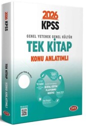 2026 KPSS Genel Yetenek - Genel Kültür Tek Kitap Konu Anlatımlı + Dijital Eğitim Platformu Hediye - Data Yayınları