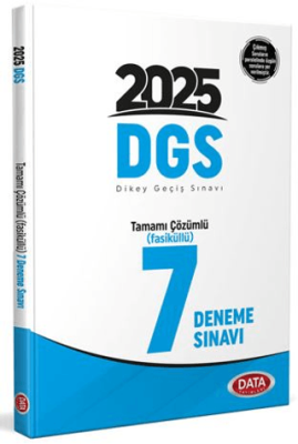 Data Yayınları 2025 DGS Tamamı Çözümlü 7 Deneme Sınavı - 1