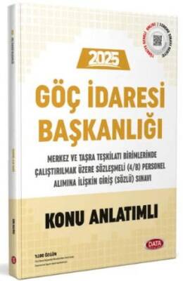Data Yayınları 2025 Göç İdaresi Başkanlığı Sözleşmeli Personel Alım Sınavı Konu Anlatımlı - 1