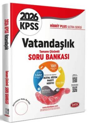 2026 KPSS Hibrit Plus Ultra Serisi Vatandaşlık Soru Bankası - Karekod Çözümlü + Dijital Eğitim Platformu - 1